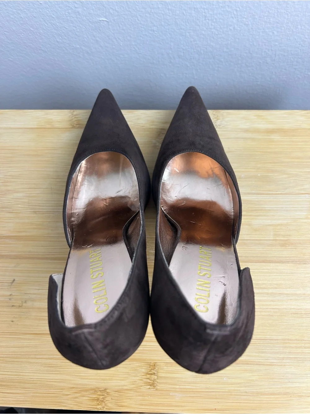 Colin Stuart Women’s Size 7.5B Brown Suede Pointed-Toe Pumps